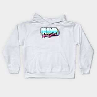 DNB - Junglist Y2K Rainbow Drop Shadow (pink/blue) Kids Hoodie